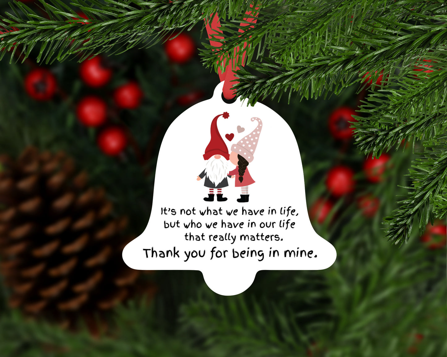 Gnome Christmas Tree Ornament