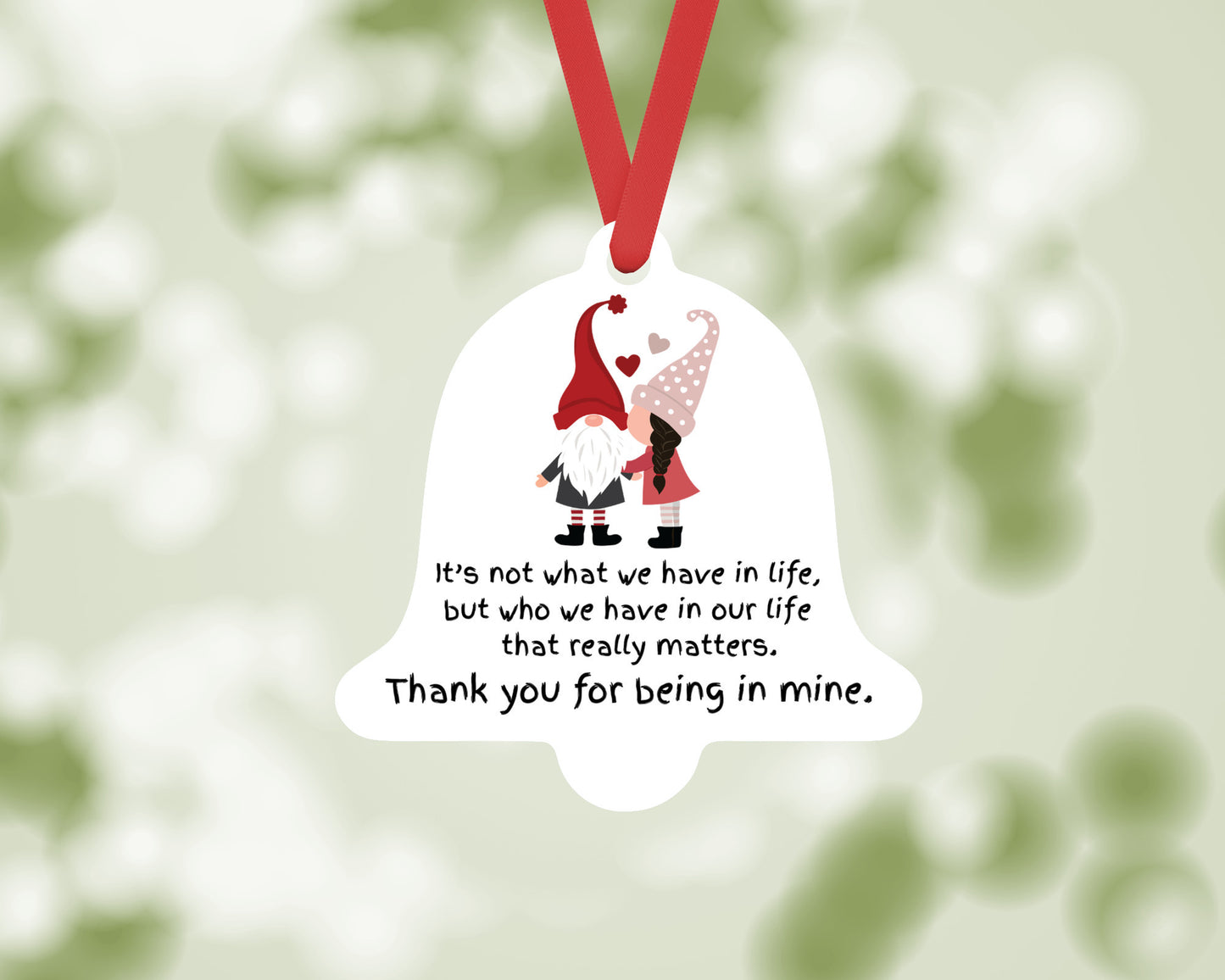 Gnome Christmas Tree Ornament