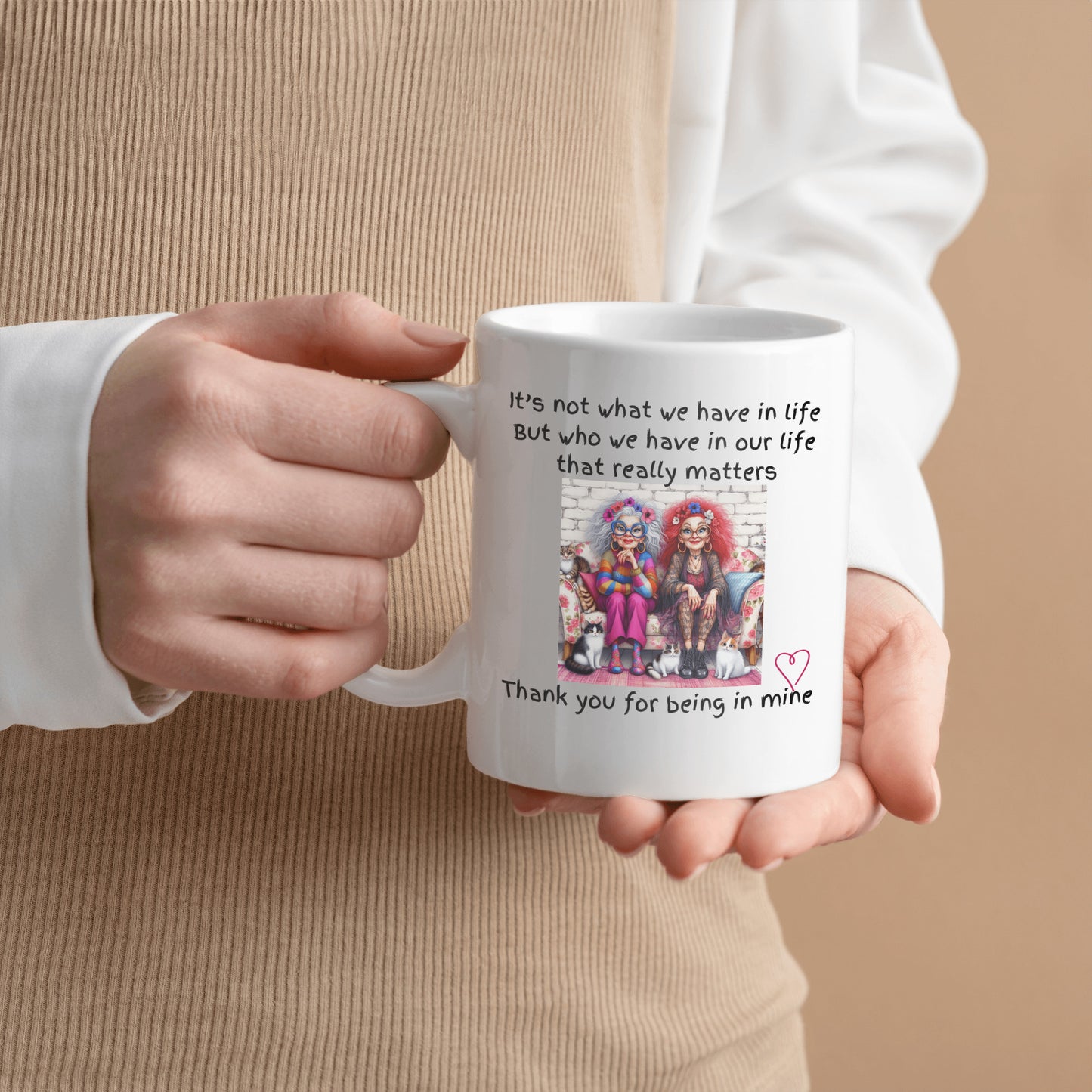 Ceramic 'Friends' Coffee Mug