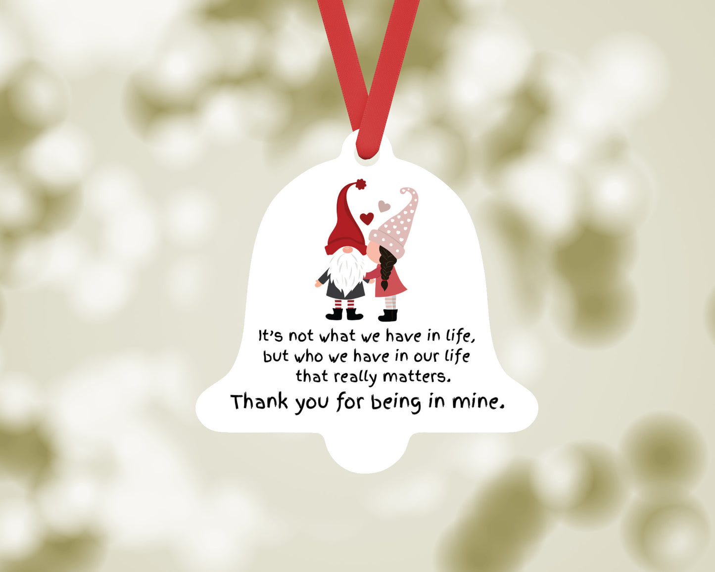 Gnome Christmas Tree Ornament